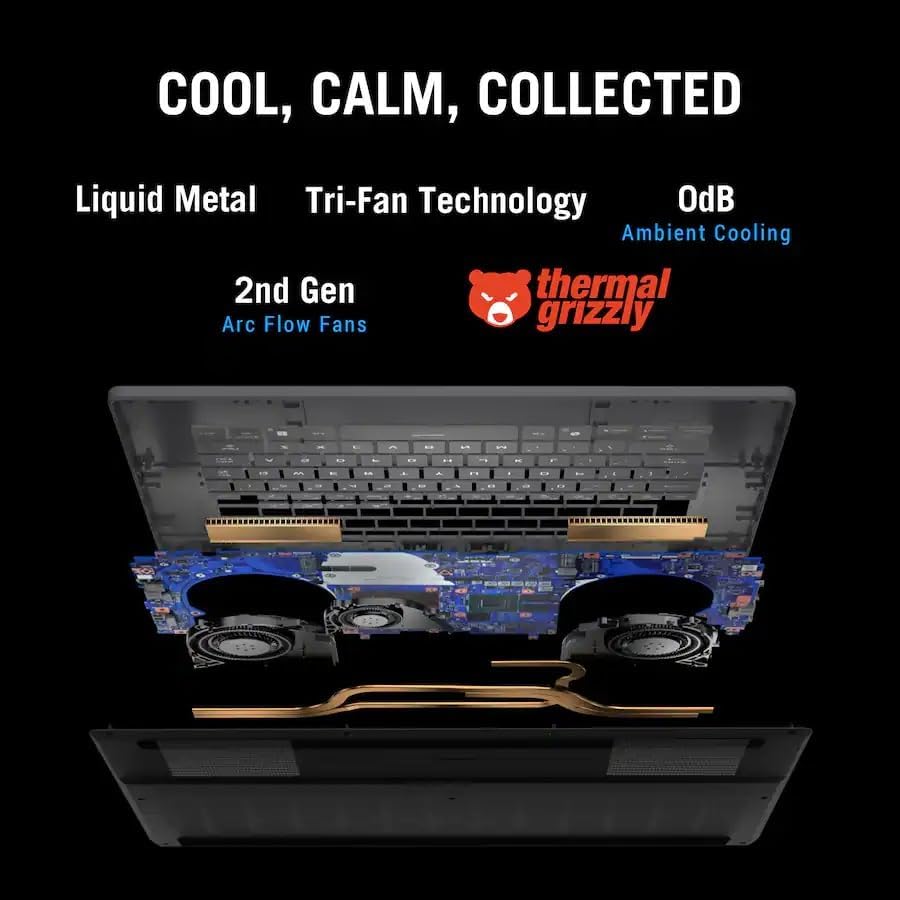 ASUS ROG Zephyrus G16 16" 2.5K OLED 240Hz Gaming Laptop, Intel Core Ultra 9 285H, RTX5070, 16GB LPDDR5X 2TB SSD, Wi-Fi7, Backlit KB, Win11, Thunderbolt4, Eclipse Gray, w/2TB USB Drive, W/GaLiMu