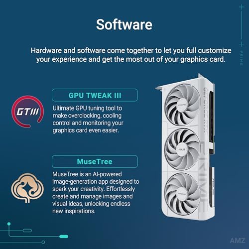 ASUS SFF Ready Prime NVIDIA GeForce RTX 5070 White OC Edition Graphics Card  PCIe 5 0  12GB GDDR7  HDMI/DP 2 1  2 5 Slot  Axial tech Fans  Dual BIOS   3 Year Warranty