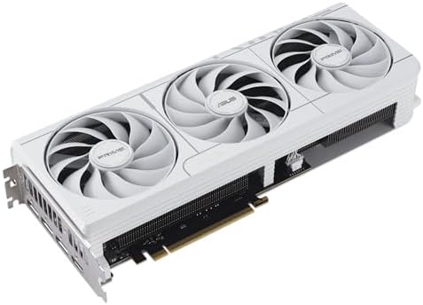 ASUS SFF Ready Prime NVIDIA GeForce RTX 5070 White OC Edition Graphics Card  PCIe 5 0  12GB GDDR7  HDMI/DP 2 1  2 5 Slot  Axial tech Fans  Dual BIOS   3 Year Warranty