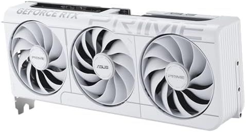 ASUS SFF Ready Prime NVIDIA GeForce RTX 5070 White OC Edition Graphics Card  PCIe 5 0  12GB GDDR7  HDMI/DP 2 1  2 5 Slot  Axial tech Fans  Dual BIOS   3 Year Warranty