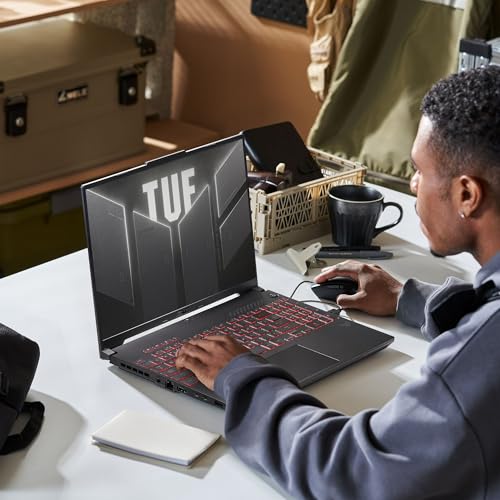ASUS TUF 16  WUXGA 144Hz Gaming Laptop   AMD Ryzen 7 7445HS 3 2GHz   NVIDIA GeForce RTX 4050   Backlit   Webcam   16GB RAM DDR5   512GB SSD   Windows 11 Home   Bundle with USB 3 0 Hub