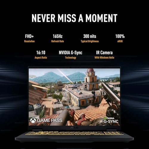ASUS TUF A15 Gaming Laptop  15 6  Full HD 144Hz Display  GeForce RTX 3050  AMD Ryzen 7 7435HS  8GB DDR5 RAM  512GB PCIe SSD  Wi Fi 6  Windows 11