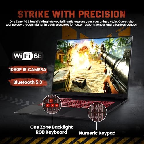 ASUS TUF A18 18 WUXGA 144Hz Gaming Laptop  AMD Ryzen 7 260  NVIDIA GeForce RTX 5060  32GB DDR5  1TB SSD  RGB Backlit Keyboard  Copilot  FHD IR Camera  Wi Fi 6E  Win 11  Gray  Renewed