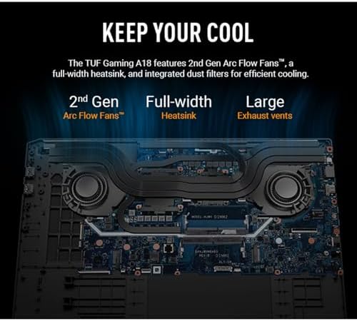 ASUS TUF A18 Gaming Laptop   AMD Ryzen 7 260 Beat i9 13905H   NVIDIA RTX 5060 32GB RAM  2TB SSD  18 WUXGA Display   RGB Backlit Keyboard  Windows 11  FHD Camera  Gamer Creative Videao Editing