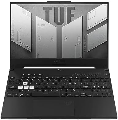 ASUS TUF Dash 15  2022  Gaming Laptop  15 6 144Hz FHD Display  Intel Core i7 12650H  GeForce RTX 3060  16GB DDR5  512GB SSD  Thunderbolt 4  Windows 11 Home  Off Black  FX517ZM AS73