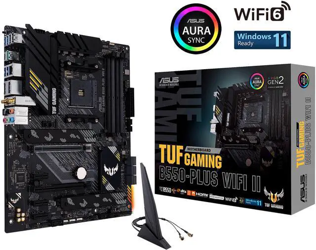 ASUS TUF GAMING B550 PLUS WIFI II AM4 AMD B550 ATX AMD Motherboard