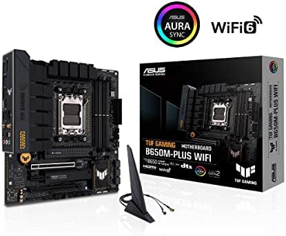 ASUS TUF GAMING B650 PLUS WIFI AMD B650 AM5 Ryzen  Desktop 9000 8000 and 7000 ATX motherboard  14 power stages  PCIe  5 0 M 2   DDR5 memory  WiFi 6 and 2 5 Gb Ethernet  USB4  support Aura Sync