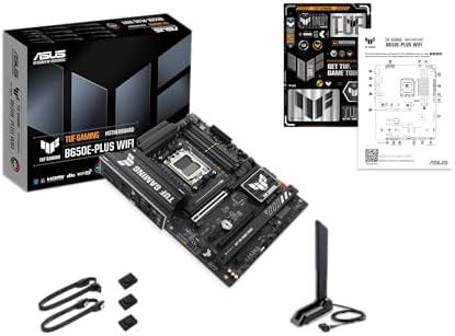 ASUS TUF GAMING B650 PLUS WIFI AMD B650 AM5 Ryzen  Desktop 9000 8000 and 7000 ATX motherboard  14 power stages  PCIe  5 0 M 2   DDR5 memory  WiFi 6 and 2 5 Gb Ethernet  USB4  support Aura Sync