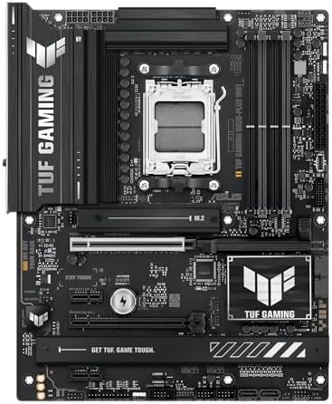 ASUS TUF GAMING B650 PLUS WIFI AMD B650 AM5 Ryzen  Desktop 9000 8000 and 7000 ATX motherboard  14 power stages  PCIe  5 0 M 2   DDR5 memory  WiFi 6 and 2 5 Gb Ethernet  USB4  support Aura Sync