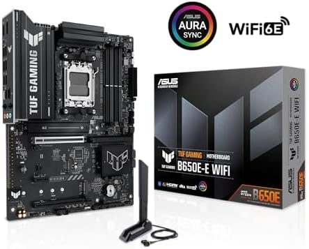 ASUS TUF GAMING B650 PLUS WIFI AMD B650 AM5 Ryzen  Desktop 9000 8000 and 7000 ATX motherboard  14 power stages  PCIe  5 0 M 2   DDR5 memory  WiFi 6 and 2 5 Gb Ethernet  USB4  support Aura Sync