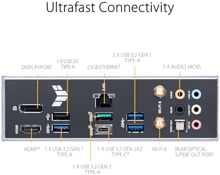ASUS TUF GAMING B760 PLUS WIFI Intel B760 LGA 1700 ATX motherboard  Ready for 14th  13th & 12th Gen Intel  Core CPU  12 1 1 Stages  PCIe 5 0  3x M 2  DDR5  2 5G  USB 3 2 Type C   Thunderbolt 4   USB4 
