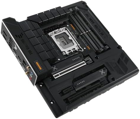 ASUS TUF GAMING B760 PLUS WIFI Intel B760 LGA 1700 ATX motherboard  Ready for 14th  13th & 12th Gen Intel  Core CPU  12 1 1 Stages  PCIe 5 0  3x M 2  DDR5  2 5G  USB 3 2 Type C   Thunderbolt 4   USB4 