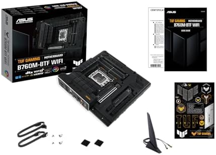 ASUS TUF GAMING B760 PLUS WIFI Intel B760 LGA 1700 ATX motherboard  Ready for 14th  13th & 12th Gen Intel  Core CPU  12 1 1 Stages  PCIe 5 0  3x M 2  DDR5  2 5G  USB 3 2 Type C   Thunderbolt 4   USB4 