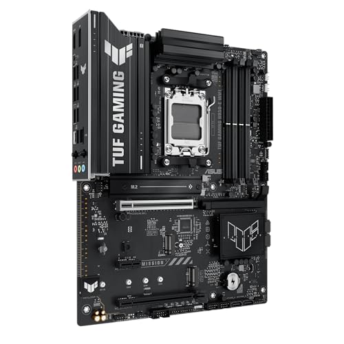 ASUS TUF GAMING B850 E WIFI AMD AM5 B850 ATX motherboard  DDR5  PCIe 5 0 Ready  M 2 slots x3  Wi Fi 6E  2 5Gb Ethernet  DisplayPort  HDMI USB 20Gbps Type C  USB 10Gbps Type C  BIOS FlashBack  AuraSync