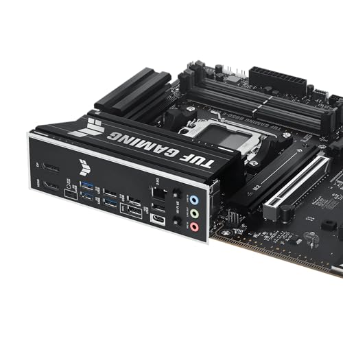 ASUS TUF GAMING B850 E WIFI AMD AM5 B850 ATX motherboard  DDR5  PCIe 5 0 Ready  M 2 slots x3  Wi Fi 6E  2 5Gb Ethernet  DisplayPort  HDMI USB 20Gbps Type C  USB 10Gbps Type C  BIOS FlashBack  AuraSync