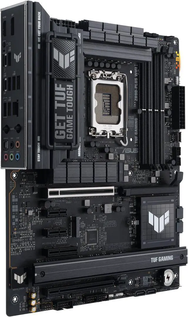 ASUS TUF GAMING Z890-PLUS WIFI Z890 LGA 1851 ATX motherboard, Intel® Core™ Ultra Series 2 Ready, Advanced AI PC-ready, 16+1+2+1 stages, DDR5, PCIe® 5.0, Thunderbolt™ 4 Type-C®, 4x M.2, Wi-Fi 7, 2.5Gb