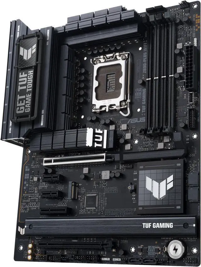 ASUS TUF GAMING Z890-PLUS WIFI Z890 LGA 1851 ATX motherboard, Intel® Core™ Ultra Series 2 Ready, Advanced AI PC-ready, 16+1+2+1 stages, DDR5, PCIe® 5.0, Thunderbolt™ 4 Type-C®, 4x M.2, Wi-Fi 7, 2.5Gb