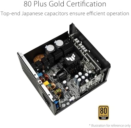 ASUS TUF Gaming 1000W Gold White Edition  1000 Watt  Fully Modular Power Supply  80  Gold Certified  Military Grade Components  Dual Ball Bearing  Axial tech Fan  PCB Coating  10 Year Warranty 