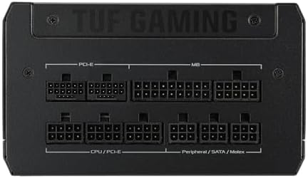 ASUS TUF Gaming 1200W Gold  1200 Watt  ATX 3 0 Compatible Fully Modular Power Supply  80  Gold Certified  Military Grade Components  Dual Ball Bearing  Axial tech Fan  PCB Coating  10 Year Warranty 