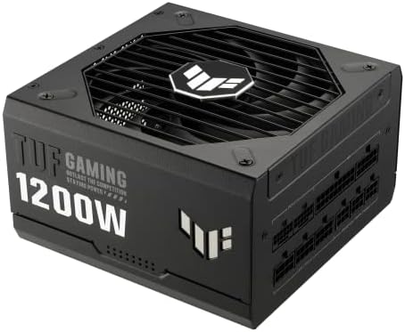 ASUS TUF Gaming 1200W Gold  1200 Watt  ATX 3 0 Compatible Fully Modular Power Supply  80  Gold Certified  Military Grade Components  Dual Ball Bearing  Axial tech Fan  PCB Coating  10 Year Warranty 