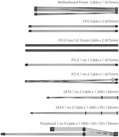 ASUS TUF Gaming 1200W Gold  1200 Watt  ATX 3 0 Compatible Fully Modular Power Supply  80  Gold Certified  Military Grade Components  Dual Ball Bearing  Axial tech Fan  PCB Coating  10 Year Warranty 