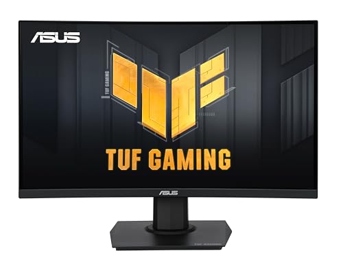 ASUS TUF Gaming 24   23 6 inch viewable  Curved Monitor  VG24VQER    FHD  180Hz  1ms  DCI P3 90   Extreme Low Motion Blur Sync  FreeSync  Shadow Boost  Eye Care  DisplayWidget Center  3yr Warranty