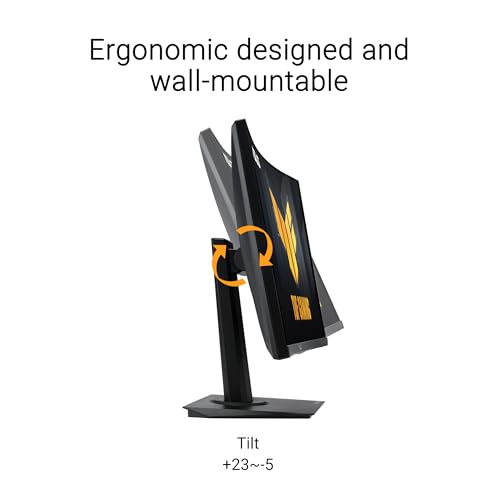 ASUS TUF Gaming 24   23 6 inch viewable  Curved Monitor  VG24VQER    FHD  180Hz  1ms  DCI P3 90   Extreme Low Motion Blur Sync  FreeSync  Shadow Boost  Eye Care  DisplayWidget Center  3yr Warranty