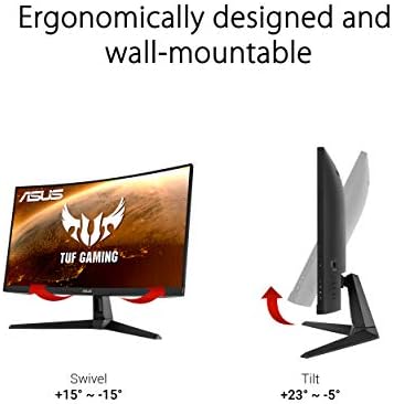 ASUS TUF Gaming 24   23 8  viewable  1080P Monitor  VG249QE5A    FHD  144Hz Overclock to 146Hz  IPS  Extreme Low Motion Blur Sync  1ms  Speakers  Variable Overdrive  DisplayWidget Center  3yr Warranty