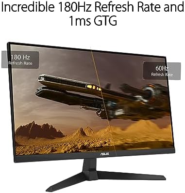 ASUS TUF Gaming 25   24 5 viewable  1080P Gaming Monitor  VG259Q3A    FHD  180Hz  1ms  Fast IPS  Extreme Low Motion Blur  FreeSync  Variable Overdrive  Speakers  99  sRGB  Shadow Boost 3yr Warranty