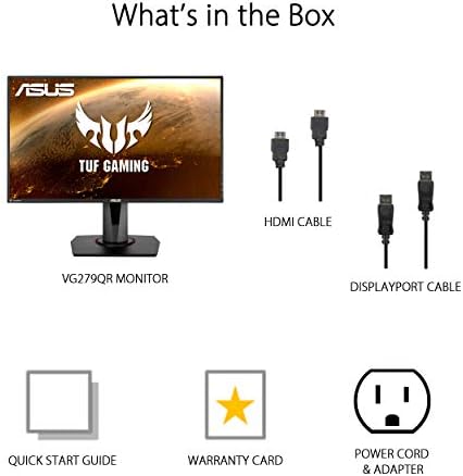 ASUS TUF Gaming 25   24 5 viewable  1080P Gaming Monitor  VG259Q3A    FHD  180Hz  1ms  Fast IPS  Extreme Low Motion Blur  FreeSync  Variable Overdrive  Speakers  99  sRGB  Shadow Boost 3yr Warranty
