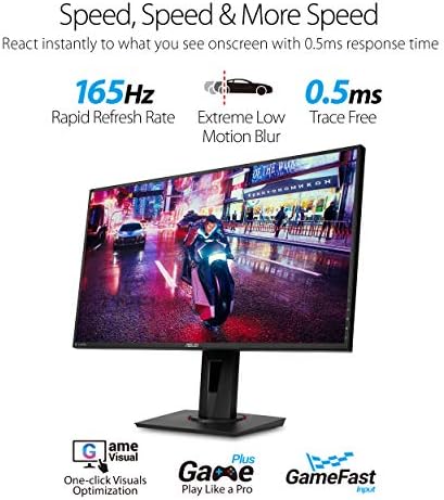 ASUS TUF Gaming 25   24 5 viewable  1080P Gaming Monitor  VG259Q3A    FHD  180Hz  1ms  Fast IPS  Extreme Low Motion Blur  FreeSync  Variable Overdrive  Speakers  99  sRGB  Shadow Boost 3yr Warranty