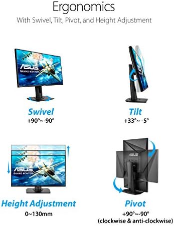 ASUS TUF Gaming 25   24 5 viewable  1080P Gaming Monitor  VG259Q3A    FHD  180Hz  1ms  Fast IPS  Extreme Low Motion Blur  FreeSync  Variable Overdrive  Speakers  99  sRGB  Shadow Boost 3yr Warranty