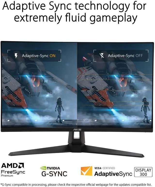 ASUS TUF Gaming 27" 1440P Monitor  VG27AQM5A    QHD  2560x1440   300Hz  Fast IPS  Extreme Low Motion Blur Sync  0 3ms  Speaker  95  DCI P3  Shadow Boost  DisplayWidget Center
