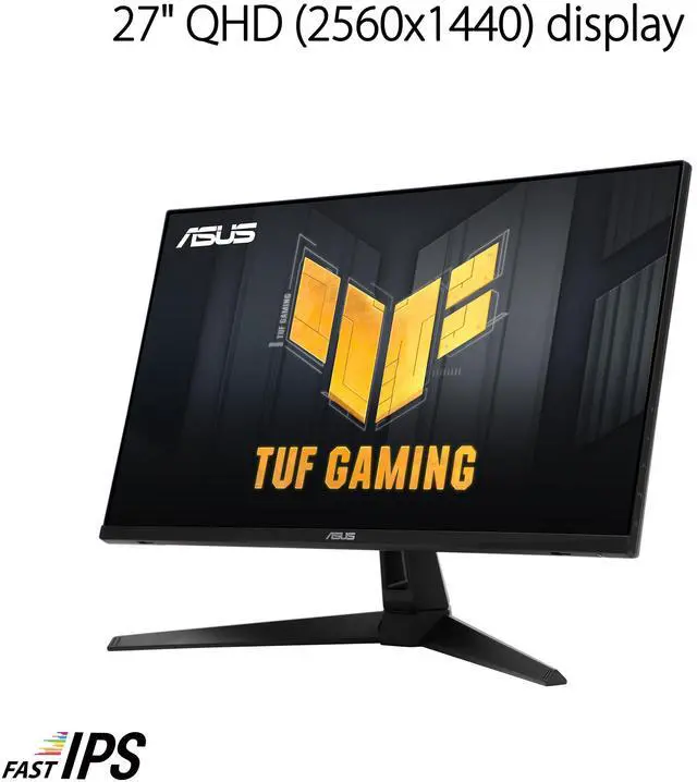 ASUS TUF Gaming 27" 1440P Monitor  VG27AQM5A    QHD  2560x1440   300Hz  Fast IPS  Extreme Low Motion Blur Sync  0 3ms  Speaker  95  DCI P3  Shadow Boost  DisplayWidget Center