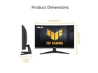 ASUS TUF Gaming 27" 1440P Curved HDR Gaming Monitor  VG27WQ3B    QHD  2560 x 144