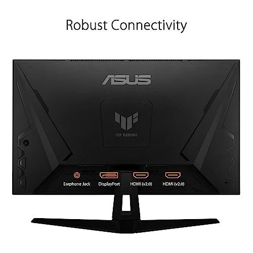 ASUS TUF Gaming 27  1440P HDR Monitor  VG27AQ3A    QHD  2560 x 1440   180Hz  1ms  Fast IPS  130  sRGB  Extreme Low Motion Blur Sync  Speakers  Freesync Premium  G SYNC Compatible  HDMI  DisplayPort