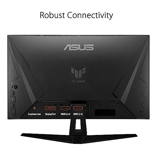 ASUS TUF Gaming 27  1440P Gaming Monitor  VG27AQM1A    QHD  2560 x 1440   260Hz  1ms  Fast IPS  Extreme Low Motion Blur Sync  Freesync Premium  G SYNC Compatible  DisplayHDR400  3 Year Warranty