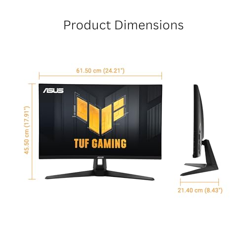 ASUS TUF Gaming 27  1440P Monitor  VG27AQM5A    QHD  2560x1440   300Hz  Fast IPS  Extreme Low Motion Blur Sync  0 3ms  Speaker  95  DCI P3  Shadow Boost  DisplayWidget Center  3 yr Warranty