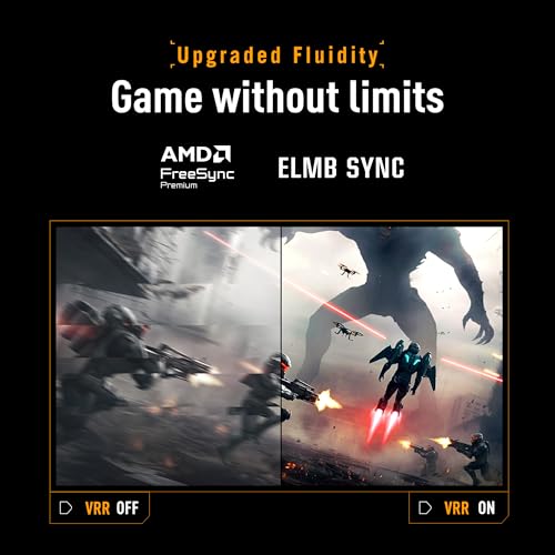 ASUS TUF Gaming 27  1440P Monitor  VG27AQL5A    QHD  2560 x 1440   210Hz  0 3ms  Fast IPS  Extreme Low Motion Blur Sync  Speakers  DisplayWidget Center  Gaming AI  Height Adjustment  3 yr Warranty