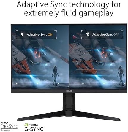ASUS TUF Gaming 27  1440P HDR Monitor  VG27AQ3A    QHD  2560 x 1440   180Hz  1ms  Fast IPS  130  sRGB  Extreme Low Motion Blur Sync  Speakers  Freesync Premium  G SYNC Compatible  HDMI  DisplayPort