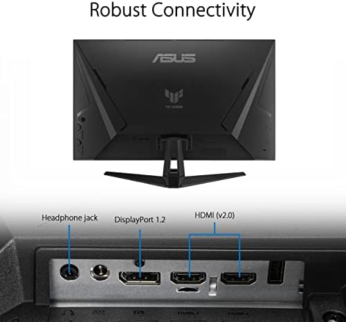 ASUS TUF Gaming 27  1440P HDR Monitor  VG27AQ3A    QHD  2560 x 1440   180Hz  1ms  Fast IPS  130  sRGB  Extreme Low Motion Blur Sync  Speakers  Freesync Premium  G SYNC Compatible  HDMI  DisplayPort