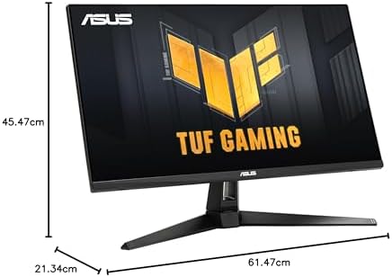 ASUS TUF Gaming 27  1440P HDR Monitor  VG27AQ3A    QHD  2560 x 1440   180Hz  1ms  Fast IPS  130  sRGB  Extreme Low Motion Blur Sync  Speakers  Freesync Premium  G SYNC Compatible  HDMI  DisplayPort