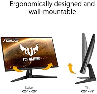 ASUS TUF Gaming 27  1440P HDR Monitor  VG27AQ3A    QHD  2560 x 1440   180Hz  1ms  Fast IPS  130  sRGB  Extreme Low Motion Blur Sync  Speakers  Freesync Premium  G SYNC Compatible  HDMI  DisplayPort