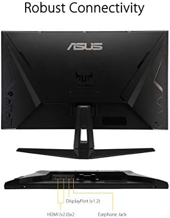 ASUS TUF Gaming 27  1440P HDR Monitor  VG27AQ3A    QHD  2560 x 1440   180Hz  1ms  Fast IPS  130  sRGB  Extreme Low Motion Blur Sync  Speakers  Freesync Premium  G SYNC Compatible  HDMI  DisplayPort