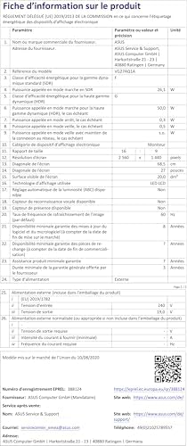 ASUS TUF Gaming 27  1440P HDR Monitor  VG27AQ3A    QHD  2560 x 1440   180Hz  1ms  Fast IPS  130  sRGB  Extreme Low Motion Blur Sync  Speakers  Freesync Premium  G SYNC Compatible  HDMI  DisplayPort