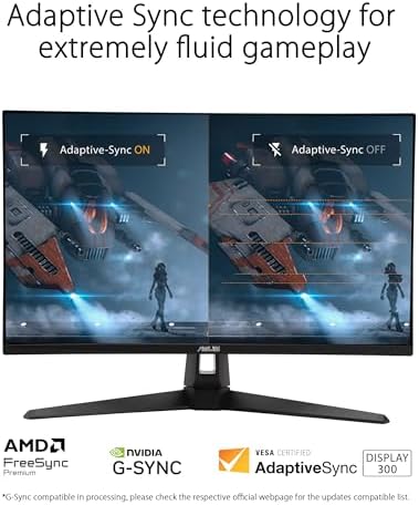 ASUS TUF Gaming 27  1440P Monitor  VG27AQM5A    QHD  2560x1440   300Hz  Fast IPS  Extreme Low Motion Blur Sync  0 3ms  Speaker  95  DCI P3  Shadow Boost  DisplayWidget Center  3 yr Warranty