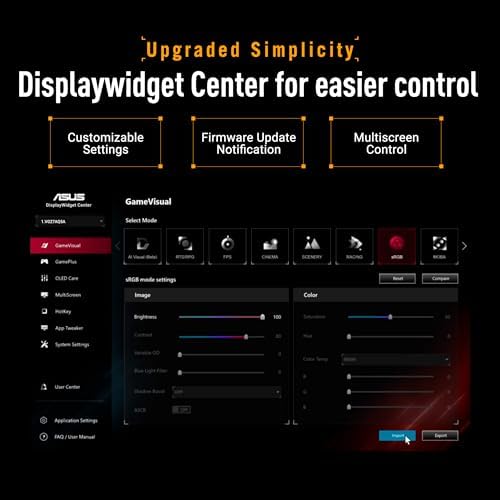 ASUS TUF Gaming 27  1440P Monitor  VG27AQL5A    QHD  2560 x 1440   210Hz  0 3ms  Fast IPS  Extreme Low Motion Blur Sync  Speakers  DisplayWidget Center  Gaming AI  Height Adjustment  3 yr Warranty