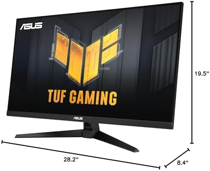 ASUS TUF Gaming 31 5  1440P HDR Monitor  VG32AQA1A    QHD  2560 x 1440   170Hz  1ms  Extreme Low Motion Blur  FreeSync Premium  DisplayPort  HDMI  HDR 10  Shadow Boost  VESA Wall Mountable