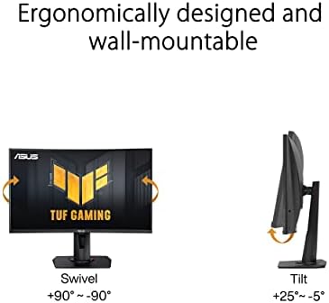 ASUS TUF Gaming 34  Ultra Wide Curved Monitor  VG34VQ3B    21 9 QHD  3440x1440   180Hz  1ms  Extreme Low Motion Blur Sync  FreeSync Premium  Speaker  90  DCI P3  DisplayWidget Center  3 yr Warranty