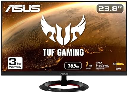 ASUS TUF Gaming 34  Ultra Wide Curved Monitor  VG34VQ3B    21 9 QHD  3440x1440   180Hz  1ms  Extreme Low Motion Blur Sync  FreeSync Premium  Speaker  90  DCI P3  DisplayWidget Center  3 yr Warranty